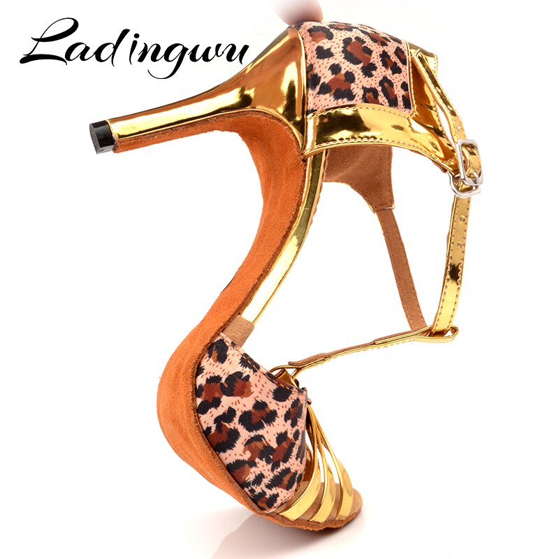 Zapatos de baile latino leopardo